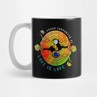 Proud Supporter of Love is Love Rainbows - Neon Gems Mug